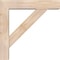 Ekena Millwork Traditional Block Smooth Bracket w/ Offset Brace, Douglas Fir, 5 1/2"W x 24"D x 24"H BKT0604X24X24TRA05SDF - alternate 4